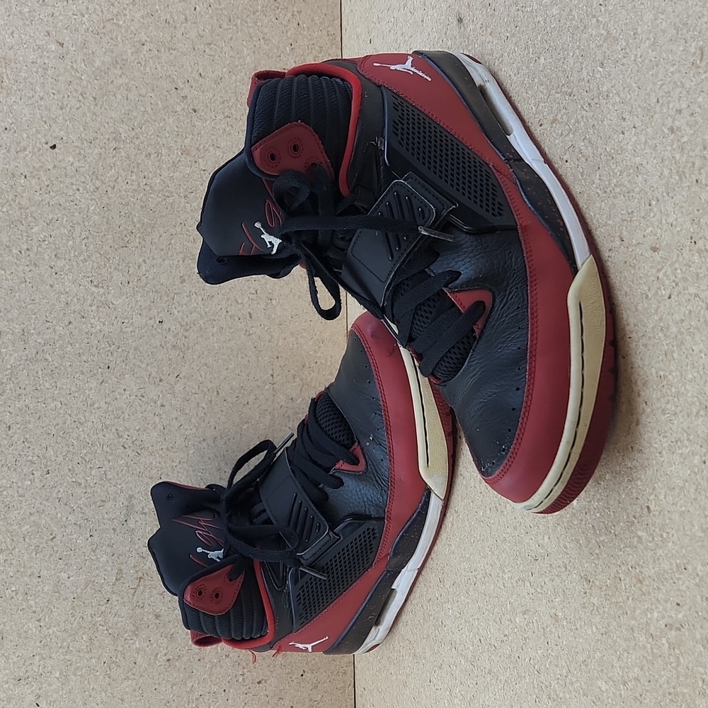 Nike Air Jordan Flight 97 Black & Red Basketball Shoes 654265-002 Men's Size 11